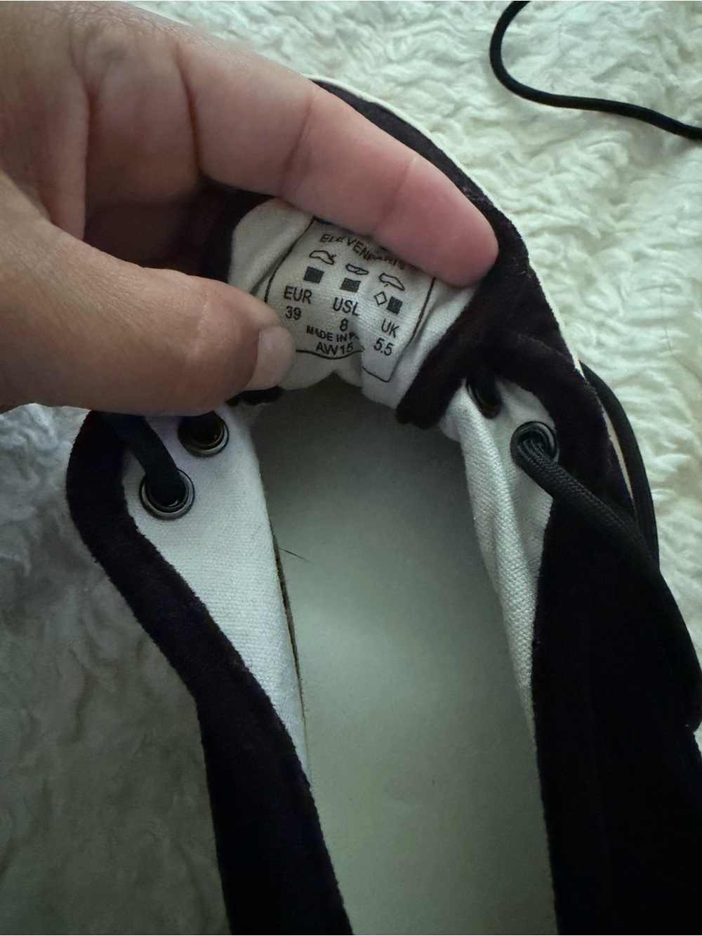Eleven Paris Karl is my Father Black and White Platform Sneakers - Picture 2 of 6